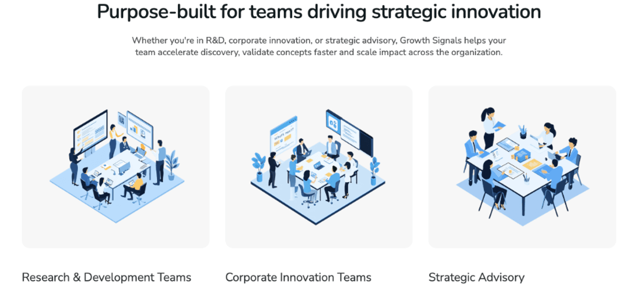 Synthesized customer discoveries into three Ideal Customer Profiles to anchor go-to-market strategy. Aligned cross-functional stakeholders on segment definitions and pain points, then developed the core messaging pillars that cascaded into [website](https://www.growthsignals.com/) copy, outbound sequences, and sales materials.